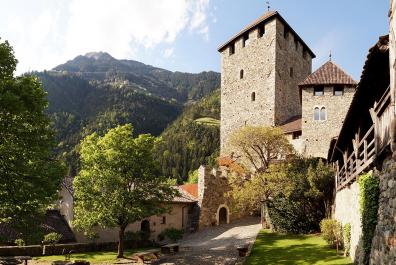 Inner courtyard at Tyrol Castle