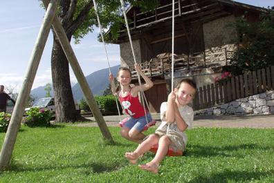 Kids on the swing