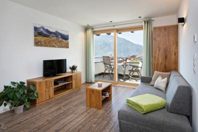 Living room with panoramic floor-to-ceiling windows