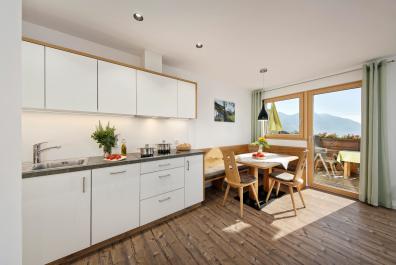 Kitchen with panoramic windows