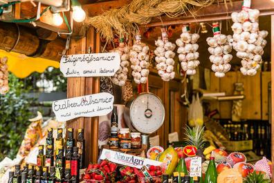 Market stand in Tirolo