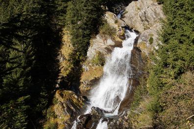 Parcines waterfall cascades