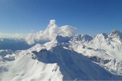 Snow-capped mountains