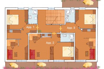 Floor plan | apartments no. 1-3