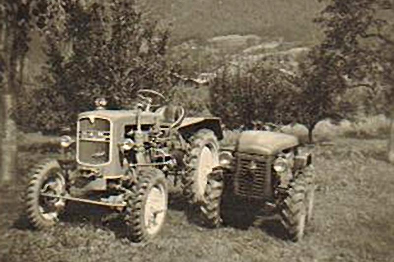 1951 erster Traktor in Dorf Tirol