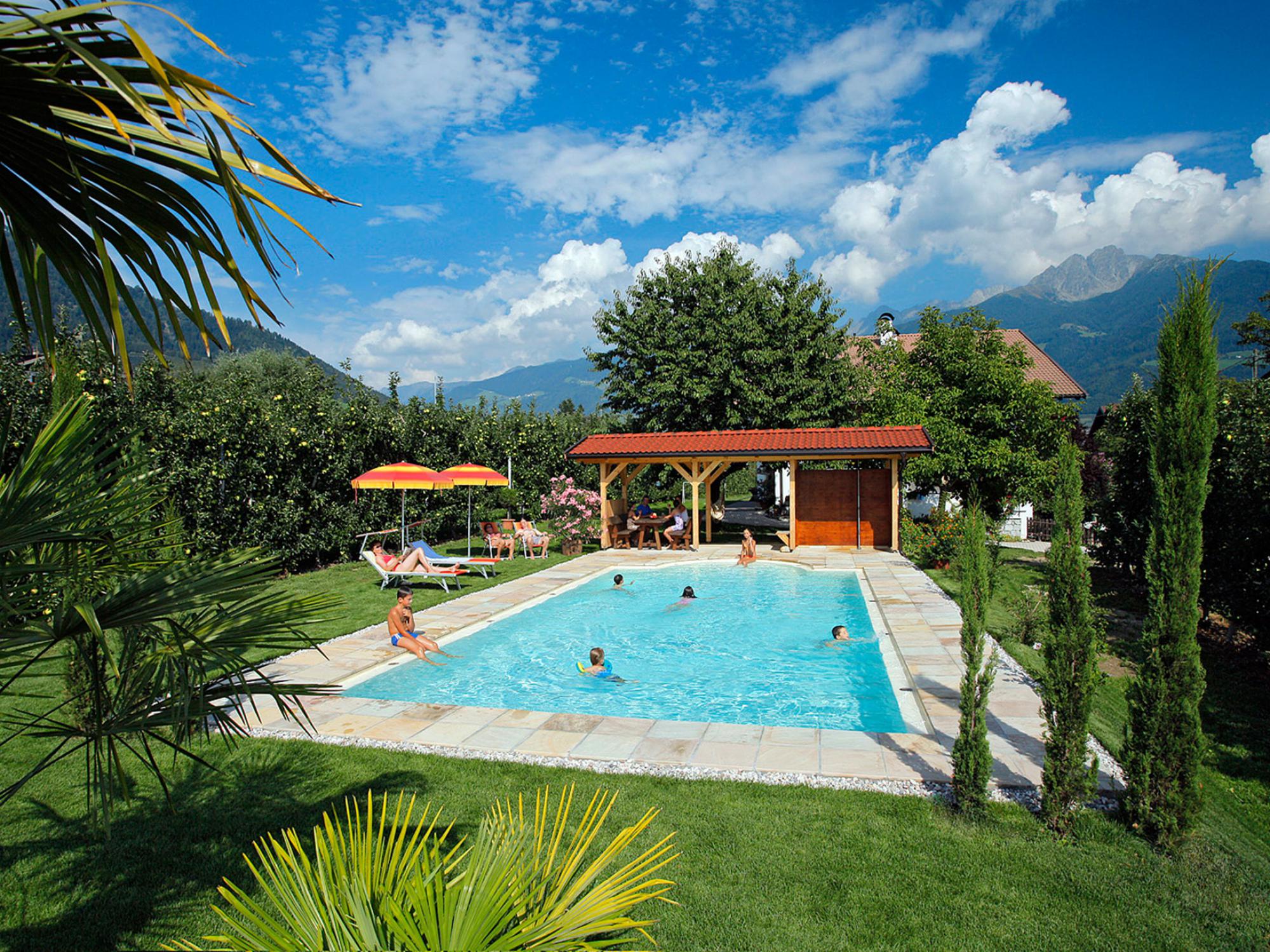 Swimming pool / Pool at the Rimmelehof in Tirolo