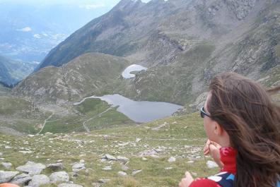 View over the Spronser lakes